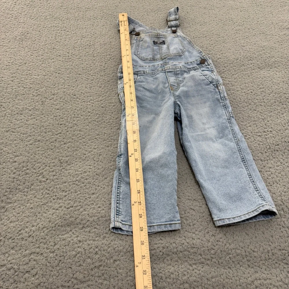 OshKosh Bgosh Kids Light Wash Denim Overalls Size 3T Classic Carpenter Style